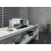 Белая worktop вытяжка FALMEC DOWNDRAFT GLASS WHITE 1200 мм со стеклом без мотора