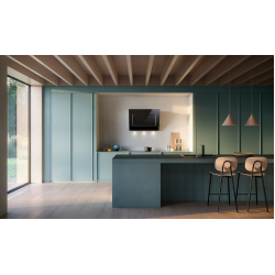 Настенная вытяжка FALMEC QUASAR GLASS BLACK 600 мм со стеклом