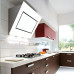 Белая настенная вытяжка FALMEC QUASAR GLASS WHITE 900 мм со стеклом